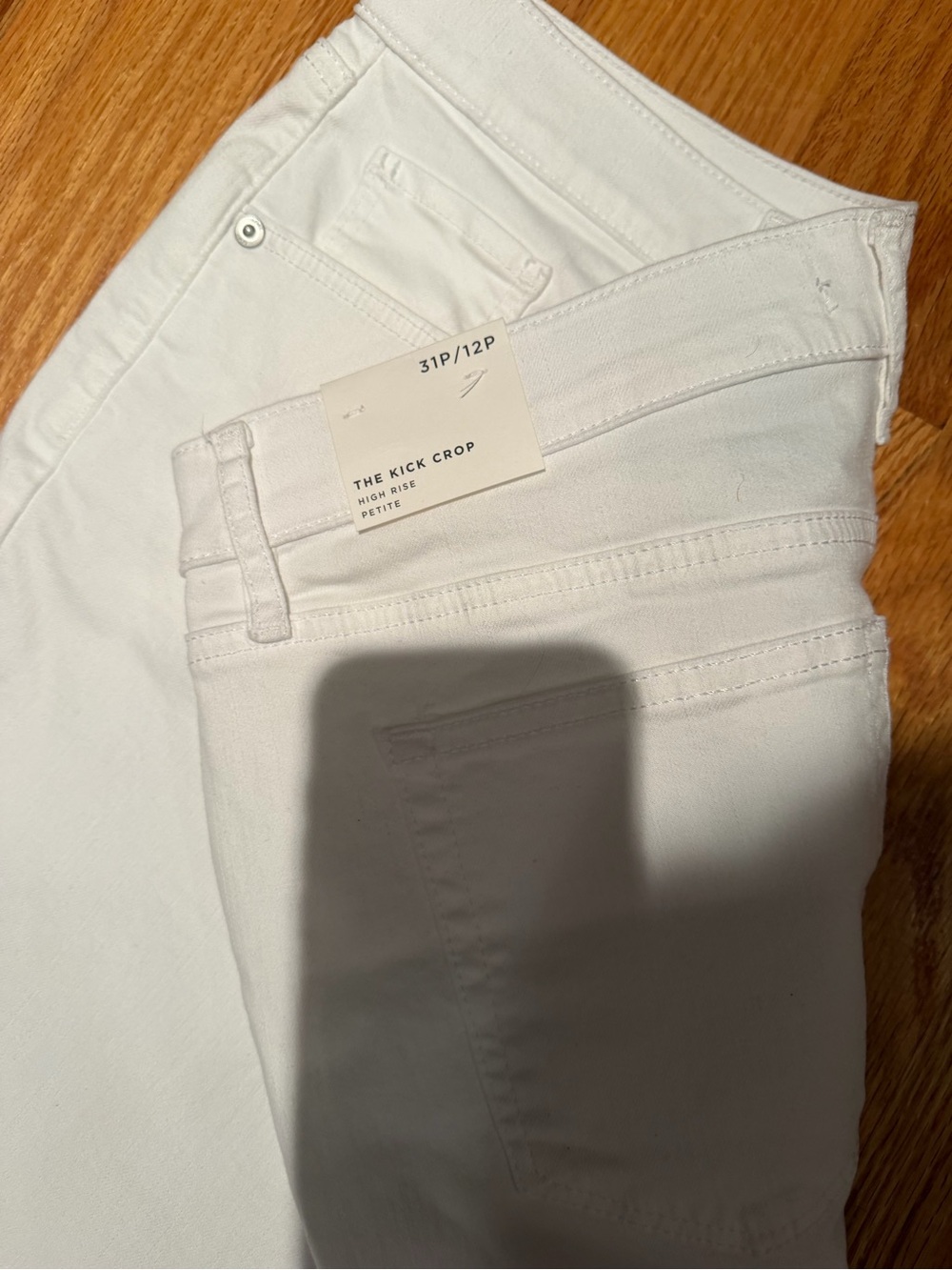 LOFT White Kick Crop Wide-Leg Jeans size 31/12 Petite - NEW